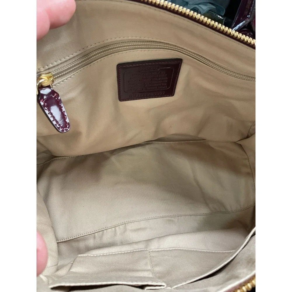 Coach Legacy Haley Satchel Tassel Wine Color Satchel Quiet Luxury Purse